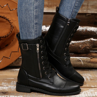 Kareema | Side Zipper Boots