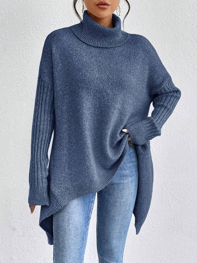 Tahlia | Casual Long Sleeve High Neck Sweater