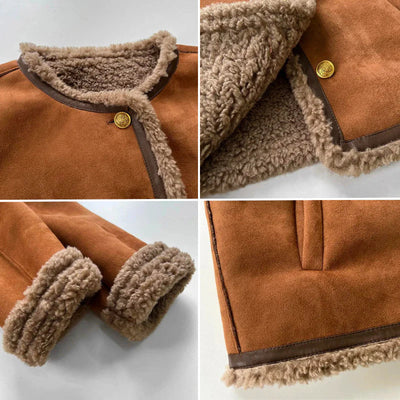 Cerys | Shearling Button Jacket