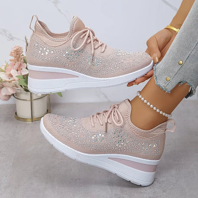 Giselle | Orthopedic Sneakers with Sparkling Rhinestones