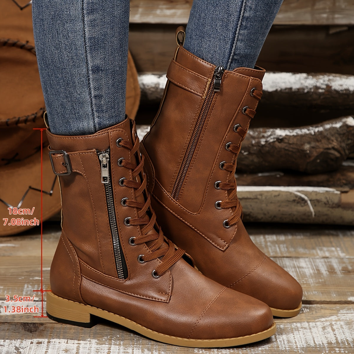 Kareema | Side Zipper Boots