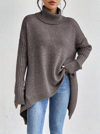 Tahlia | Casual Long Sleeve High Neck Sweater