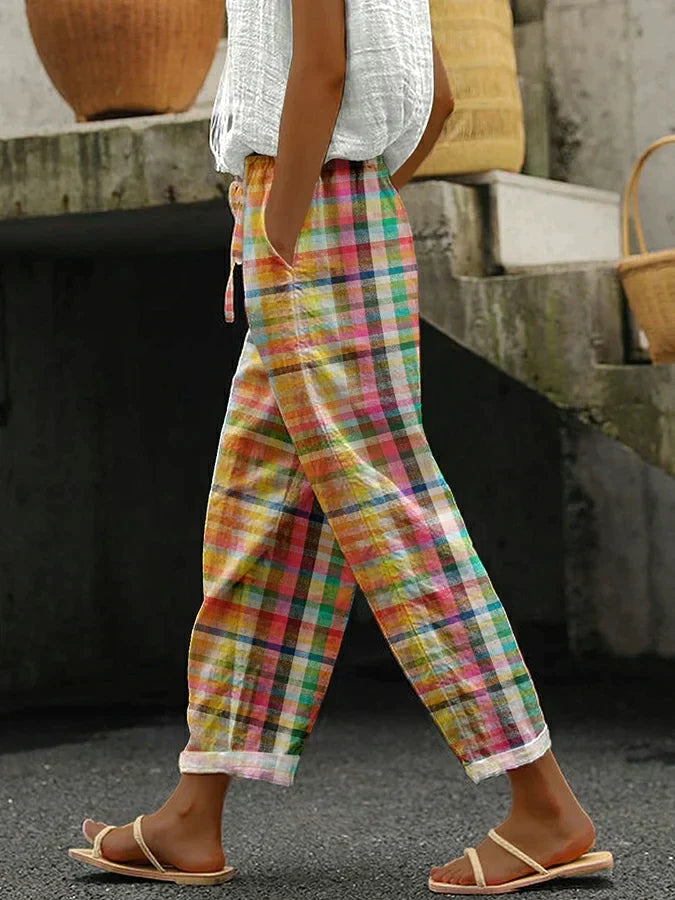 Noëlle | Retro Checked Pants