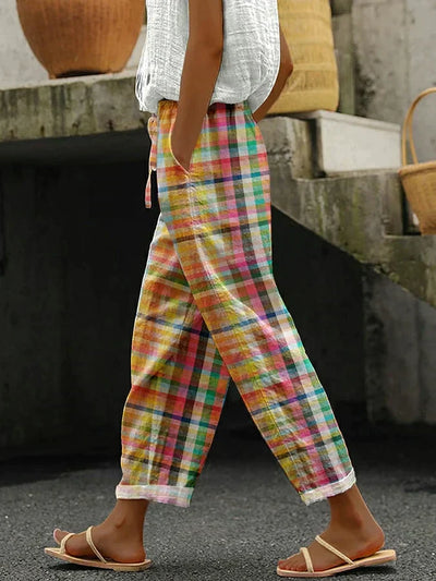 Noëlle | Retro Checked Pants