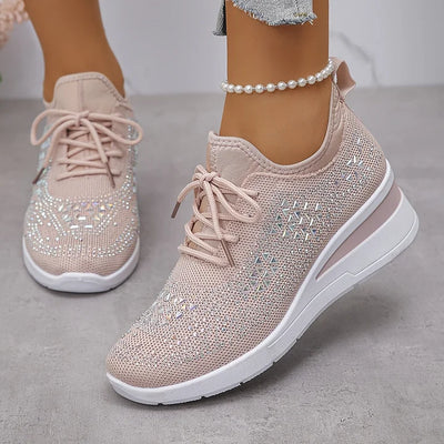 Giselle | Orthopedic Sneakers with Sparkling Rhinestones