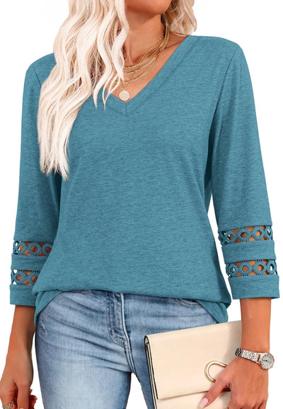 Ruth | Long Sleeve V-Neck Shirt