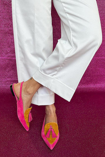 Quelia – Pointed Slingback with Tassels