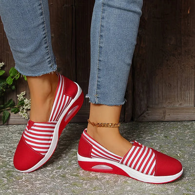 Tasha | Striped Slip-On Sneakers