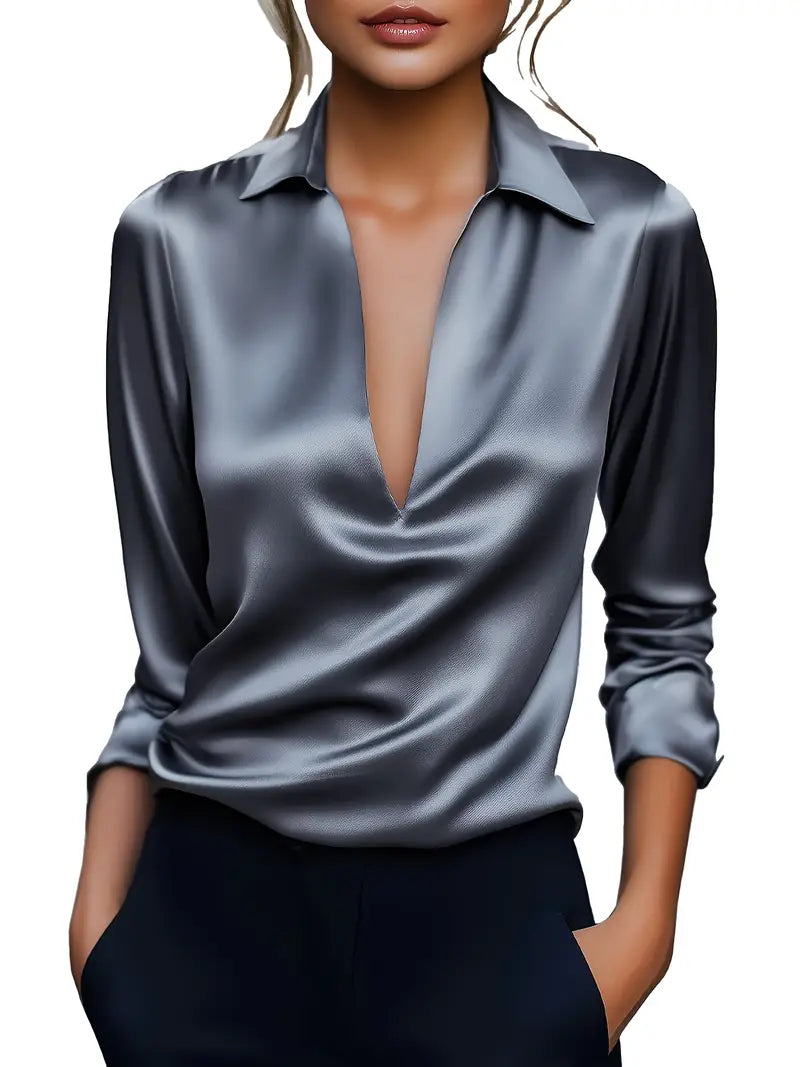 Nadene | Premium V-Neck Blouse