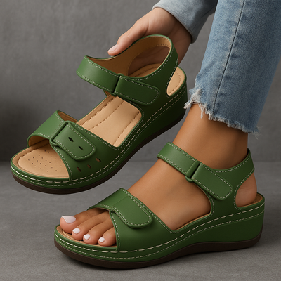 Veera™ orthopedic sandals with wedge heel