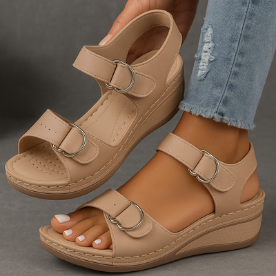 Veera™ orthopedic sandals with wedge heel