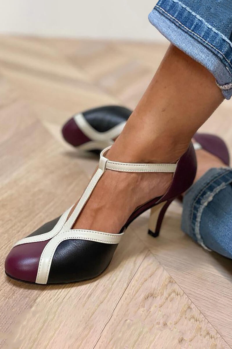 NOIRÉ | COMFORTABLE T-STRAP SANDALS