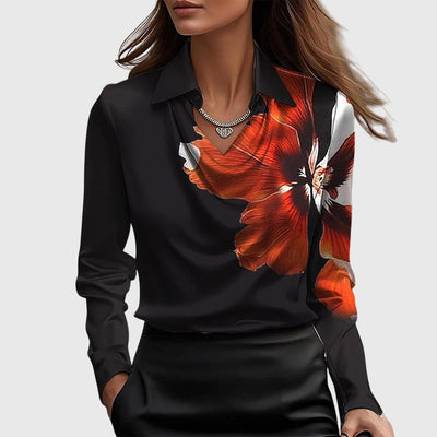 Sylvie | Luxe Pleated Shine Blouse