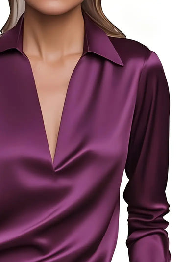 Nadene | Premium V-Neck Blouse