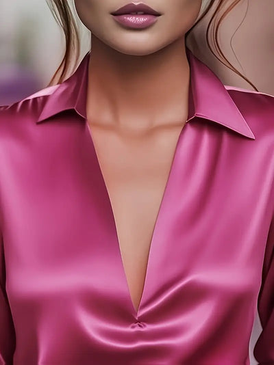 Nadene | Premium V-Neck Blouse