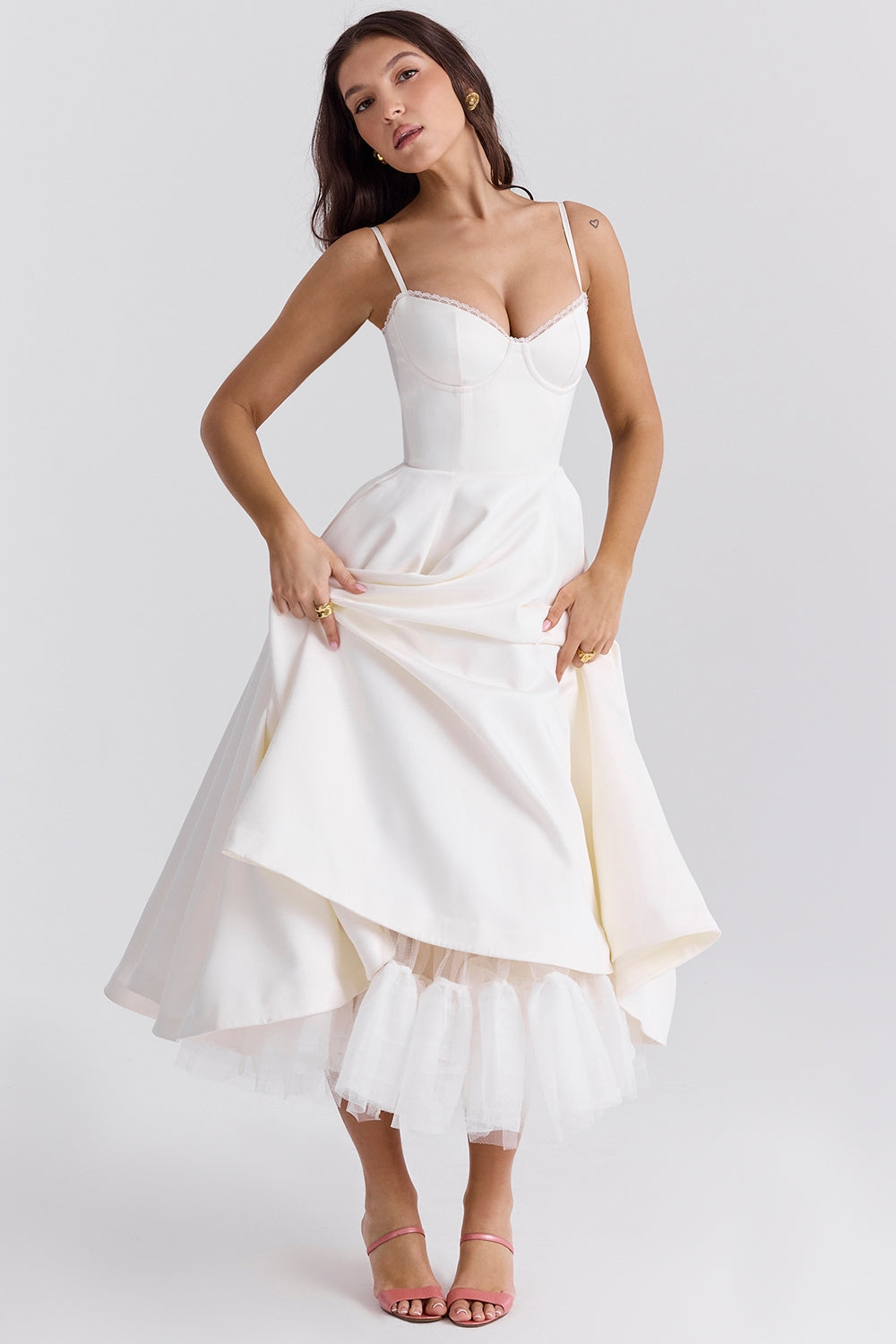Cindy – Midi Tulle Dress with Romantic Charm