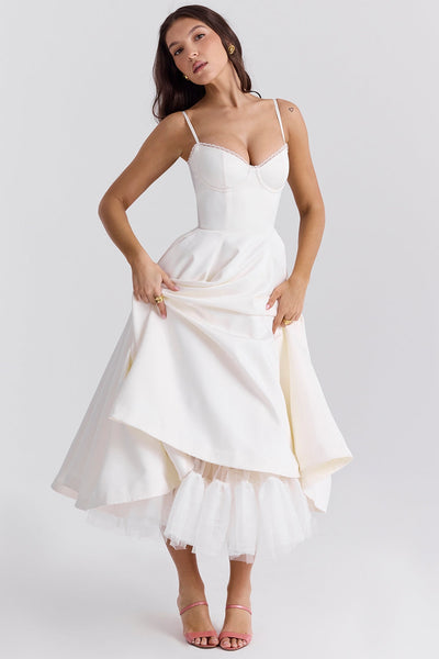 Cindy – Midi Tulle Dress with Romantic Charm