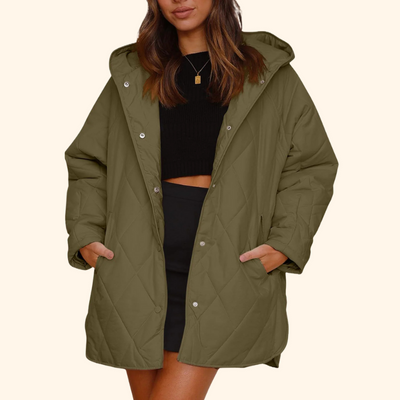 Thea - Quilted Hooded Coat