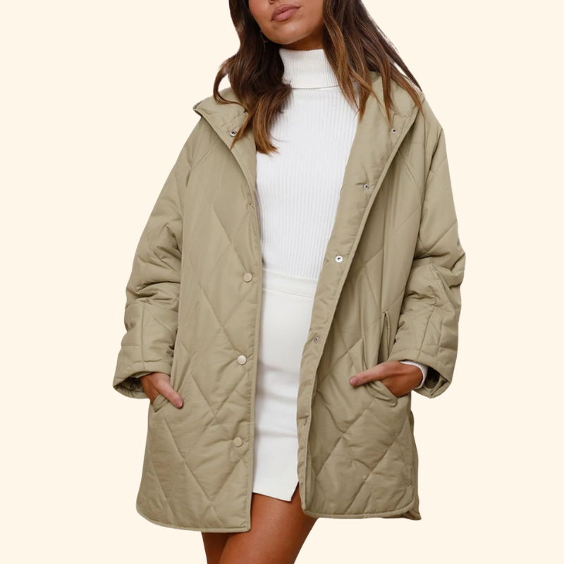 Thea - Quilted Hooded Coat