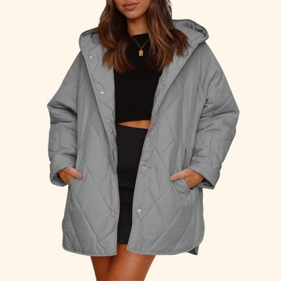 Thea - Quilted Hooded Coat