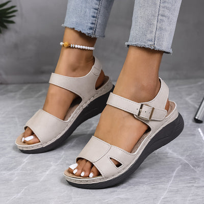 Linea™ orthopedic sandals with wedge heel