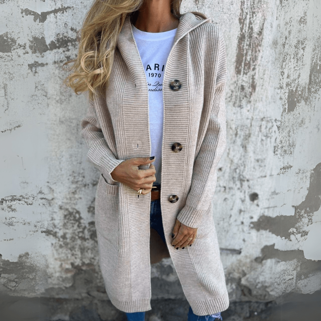 Lorène | Elegant Long Women’s Cardigan
