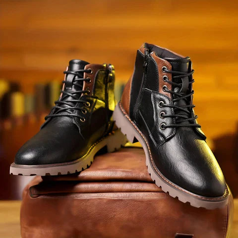 Brody | Lace-up Boots Made from Durable Leather
