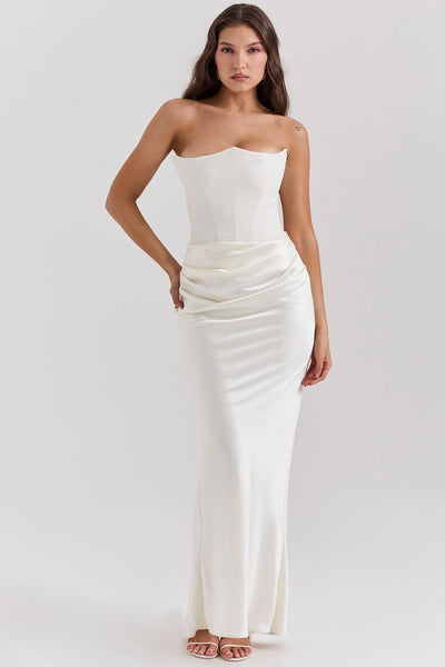 Renata – Long Corset Dress with Defined Style
