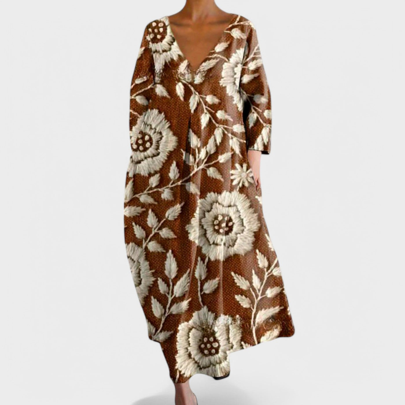 ANA | Dress with V-Neck