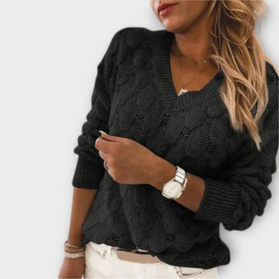 Noemier | Elegant V-Neck Pullover