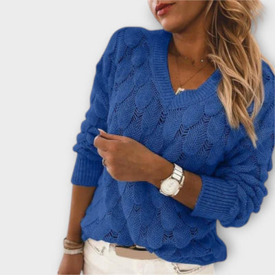 Noemier | Elegant V-Neck Pullover