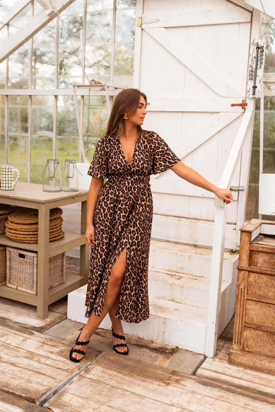 Stella™ | Maxi dress with leopard print and summer flair