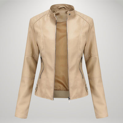 Karolina | Slim Faux Leather Jacket