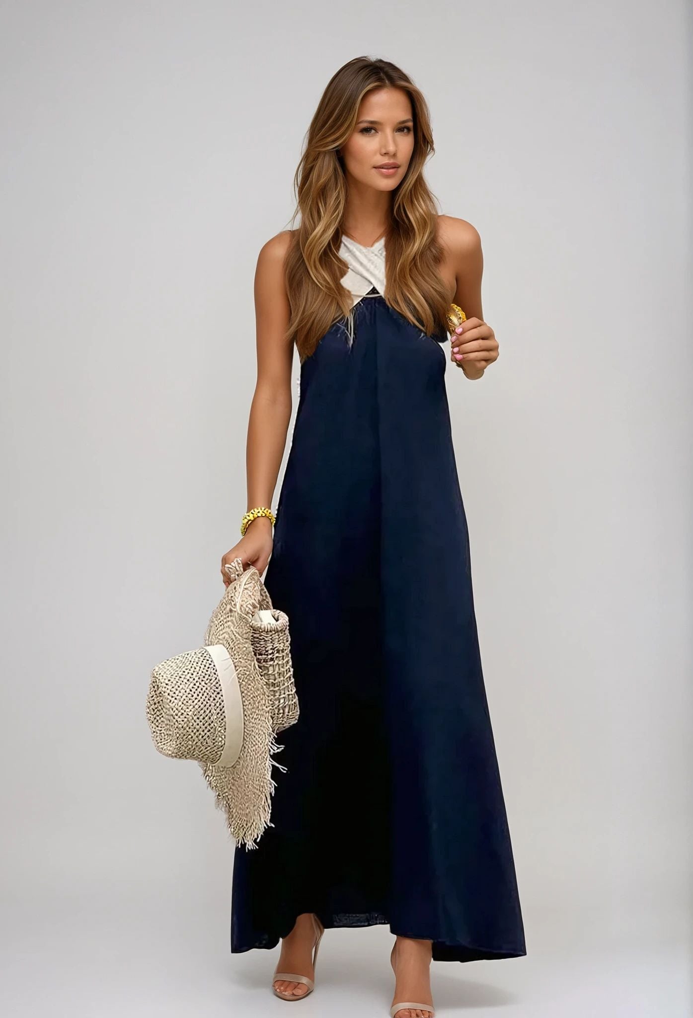 Nyra | Halter Maxi Dress