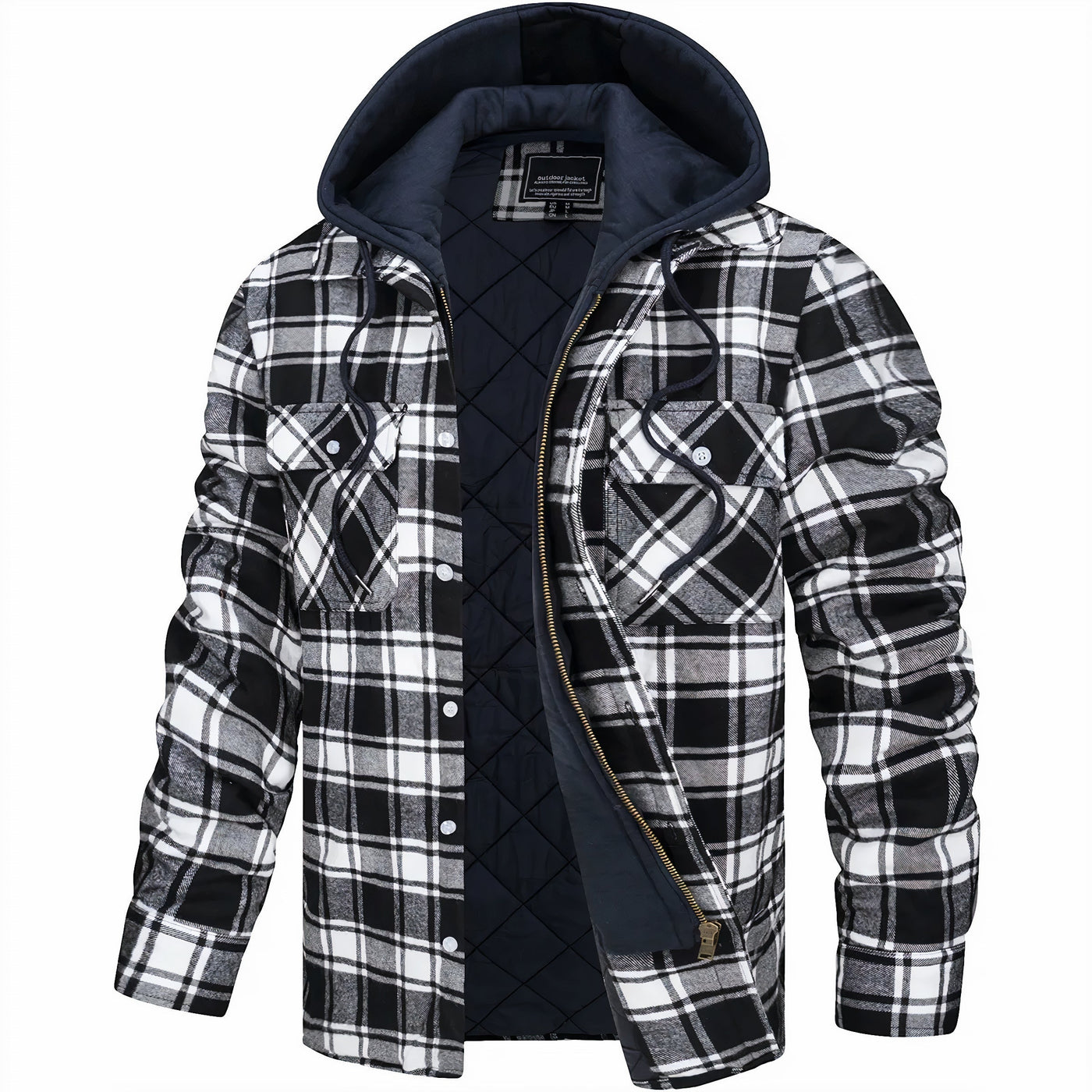 Axel | Checked Jacket with Zipper
