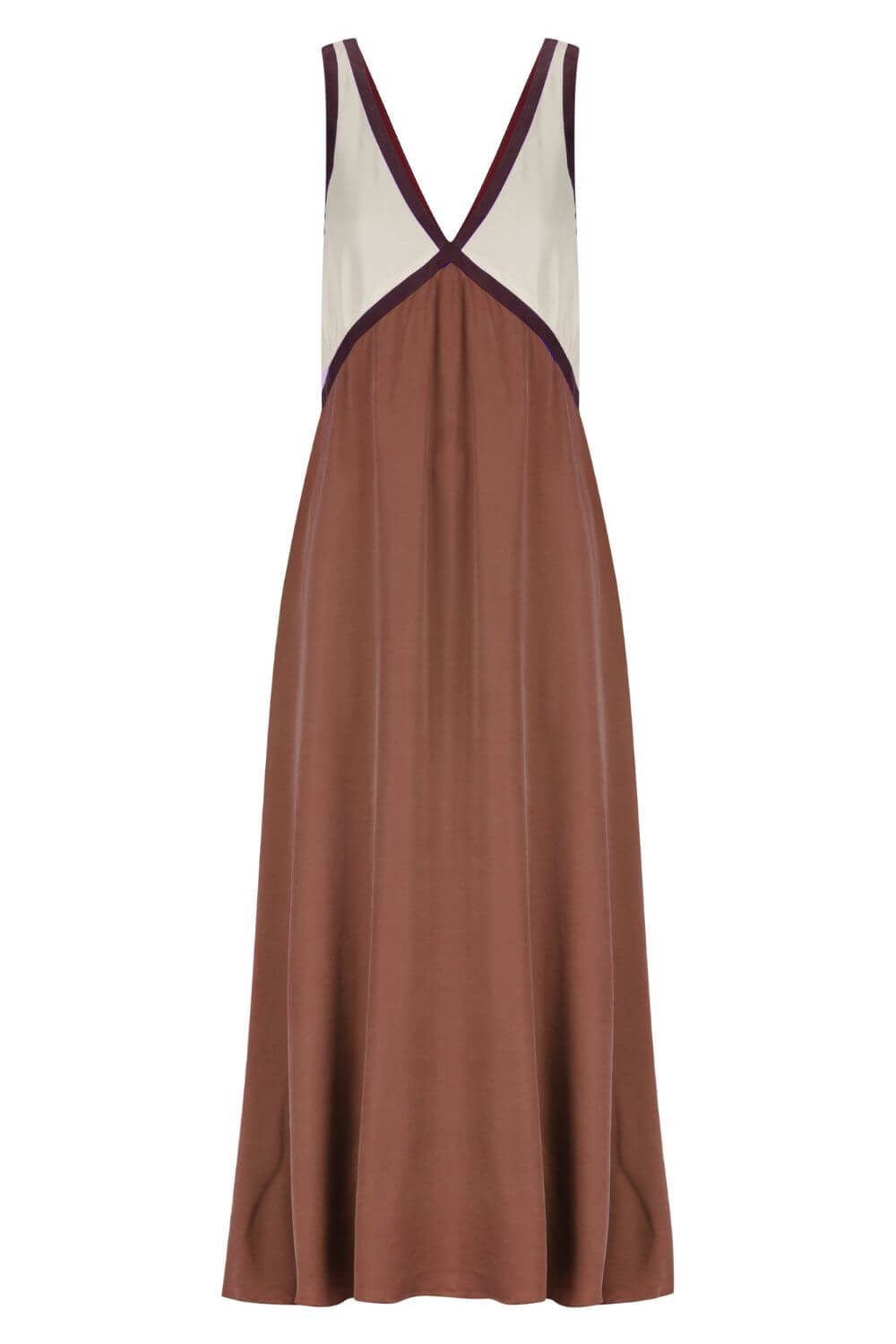 Agate | Midi Dress with Flattering V-Neck in Suede Effect