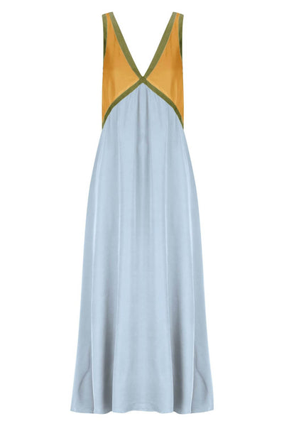 Agate | Midi Dress with Flattering V-Neck in Suede Effect