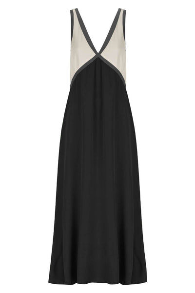 Agate | Midi Dress with Flattering V-Neck in Suede Effect