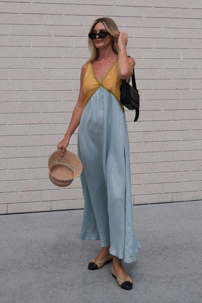 Agate | Midi Dress with Flattering V-Neck in Suede Effect