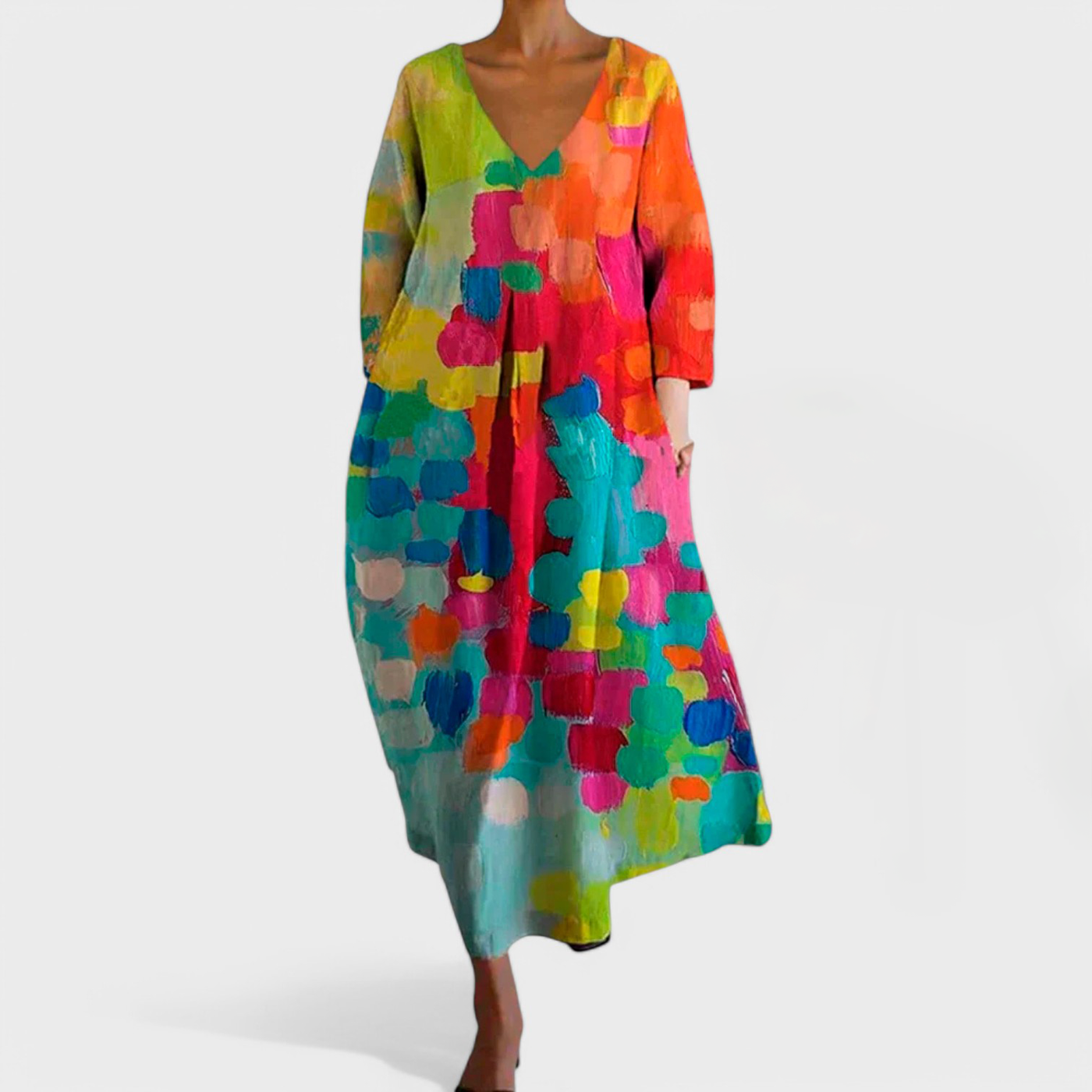 ANA | Dress with V-Neck