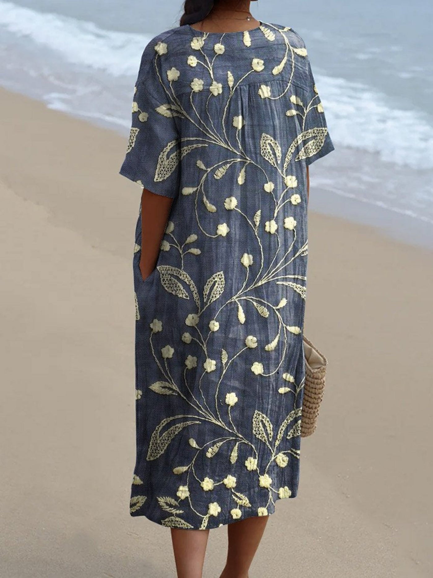 Flora – Retro Dress with Artistic Floral Print