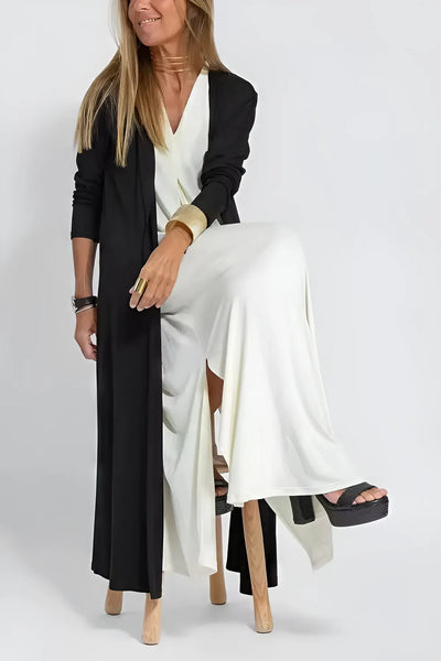 ELISE | Elegant Long Dress with Free Cardigan