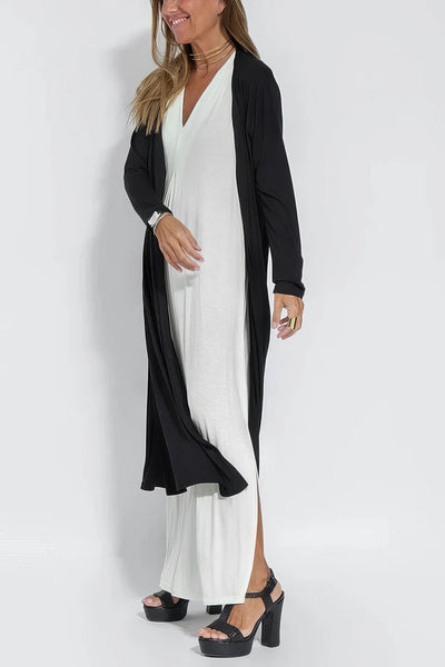 ELISE | Elegant Long Dress with Free Cardigan