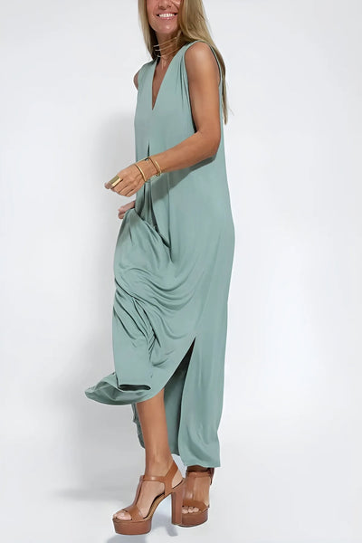 ELISE | Elegant Long Dress with Free Cardigan