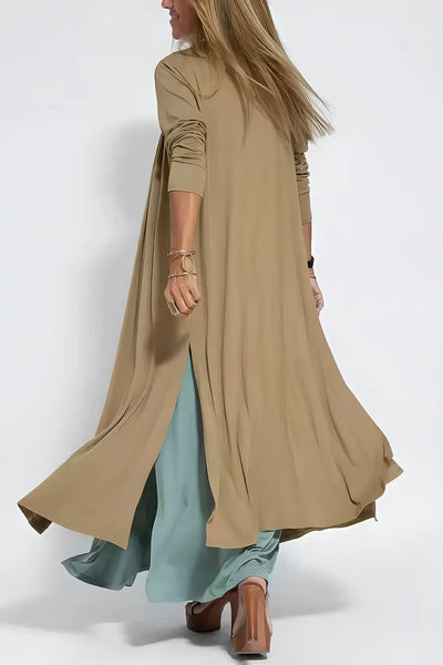ELISE | Elegant Long Dress with Free Cardigan